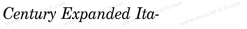Century Expanded Ita字体转换